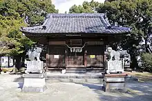 日吉神社拝殿（広美町、2019年（平成31年）2月）