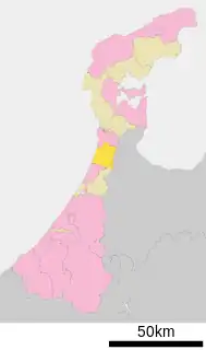宝達志水町位置図