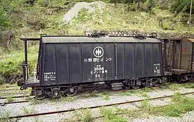 ホキ3500形ホキ3586(廃車後)1996年(平成8年)5月4日 猿岩駅