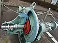 箒川発電所で使用されていた水車（TEPCO塩原ランド）