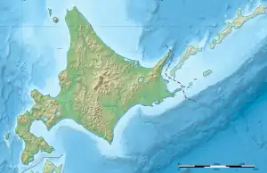 指臼岳の位置(北海道広域内)