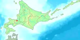 北海道内における札幌市東区の位置