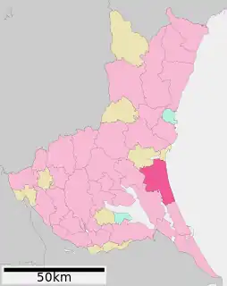 鉾田市位置図