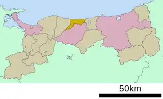北栄町位置図