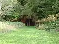 鉄格子で閉鎖された通洞口