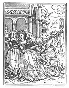 ハンス・ホルバインの木版画『死の舞踏』(1538年)より2点。