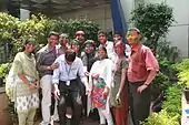 ホーリー祭の様子（インド・バンガロール）