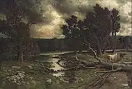 ホーマー・ワトソン「嵐の日の終わりまじか」(1884)