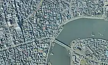 1975年の本奥戸橋(旧橋)