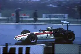 サーティースのドライブするRA301、1968年ドイツグランプリ