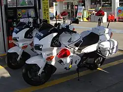 交通機動隊の白バイ(ホンダ・VFR)