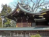 三間社流造の竹駒神社本殿