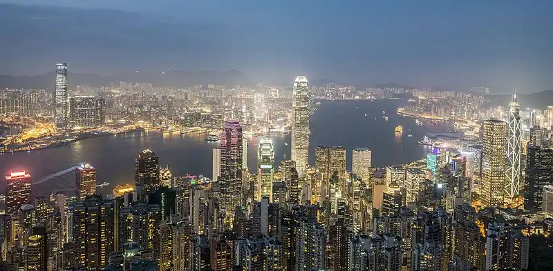 香港の夜景(中国)