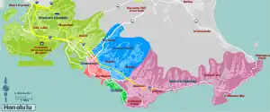 ホノルル市の地区&nbsp;&nbsp;ワイキキ