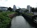 鷹匠橋（西区）から下流方向。