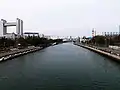 熱田記念橋（熱田区）より北を望む