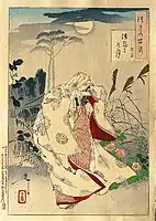 87. 法輪寺の月 横笛