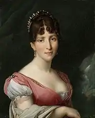 『ホラント女王にしてルイ・ナポレオン王の妻オルタンス・ド・ボアルネの肖像』1809年 アムステルダム国立美術館所蔵