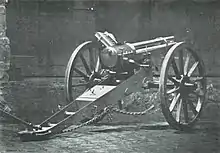 The Hotchkiss Revolving Cannon. picture published 1874