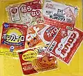 日本の市販使い捨てカイロ（貼らないタイプ）