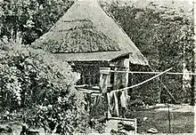 鳥打地区の民家（1950年頃撮影）