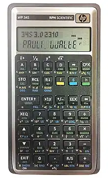 &nbsp;WP 34S（HP 30bを改造したもの）