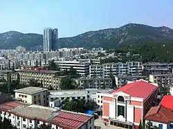 市街地の鳥瞰