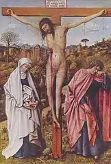 ヤン・ファン・エイク『磔刑』 (1430年ごろ) 、絵画館 (ベルリン)