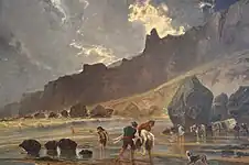 Houlgateの崖の風景(1863)ボルドー美術館 蔵