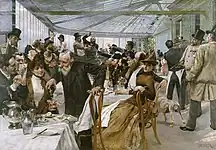 『パリのカフェでの画家の朝食』 （1886年）