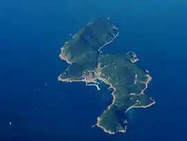 空から望む蓋井島