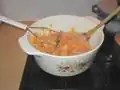 ヒュッツポットを作っているところ