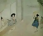 申潤福の《青楼消日》