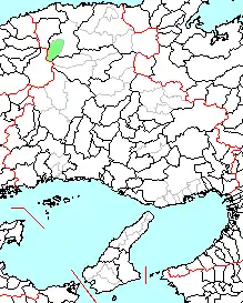 美方町、県内の位置