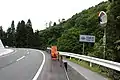 市境地点（栗柄峠）