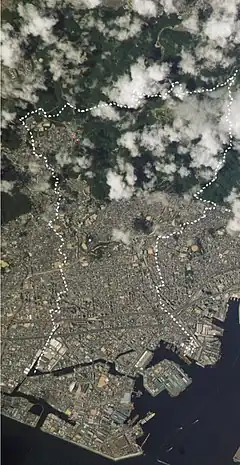 兵庫区の航空写真