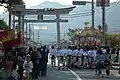 鳥居前の神輿（2011年10月9日）