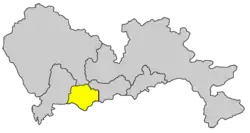 深圳市中の福田区の位置