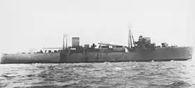 東京湾で公試中の「洲埼」(1943年5月)
