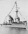 大日本帝国海軍「天龍」(上海、1934年撮影)
