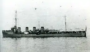 「山風」(推定1912年11月12日横浜沖観艦式)#日本駆逐艦史2012p.45上写真の解説