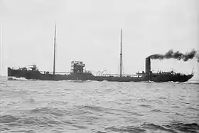 東京湾で公試中の洲埼(1918年9月20日)#日本海軍全艦艇史下巻p.857