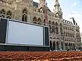 映画祭の会場となる広場