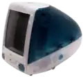 1998年発売のiMac G3。本体とディスプレイは一体化している。