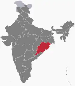 インド国内の位置