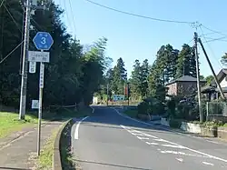 高岡(茨城県道3号沿線;つくば市との境界付近)(2011年11月撮影)