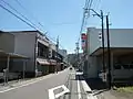 揖斐町中心部（旧道沿い）