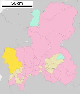 揖斐川町位置図