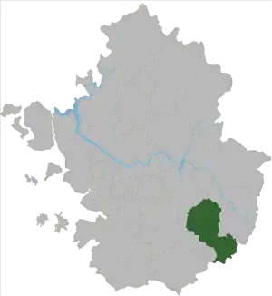 利川市の地図