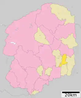 市貝町位置図
